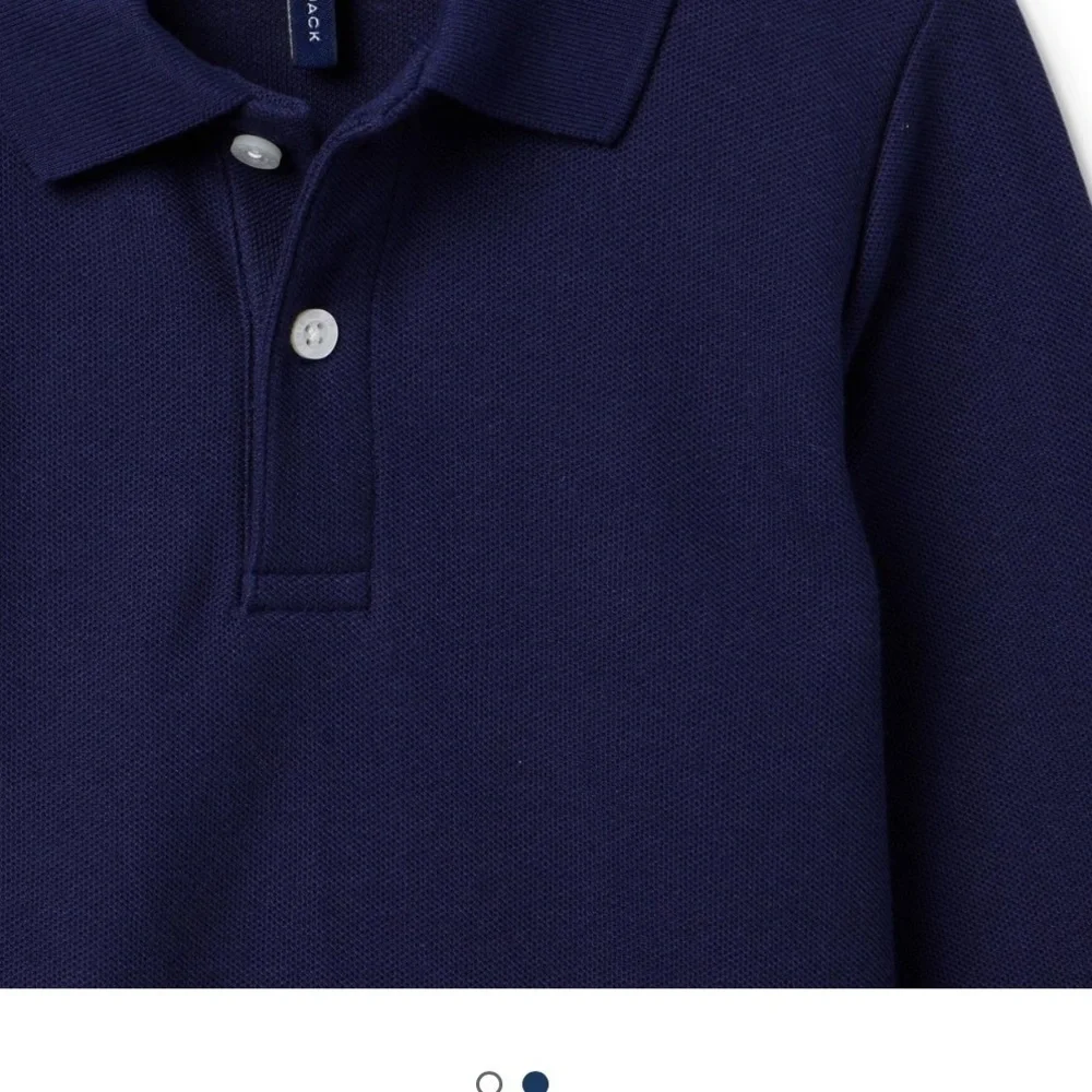 Navy Long sleeve polo